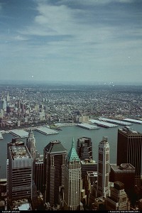 Photo by airtrainer | New York  world trade center, hudson river